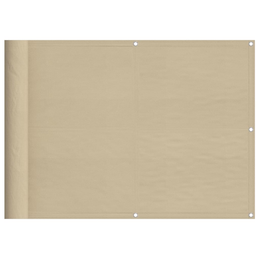altanafskærmning 75x800 cm 100 % polyester beige