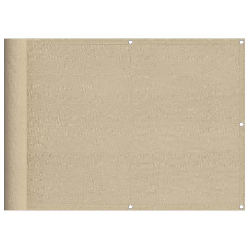 altanafskærmning 75x1000 cm 100 % polyester beige