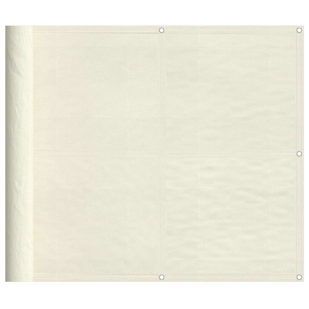 altanafskærmning 90x1000 cm 100 % polyester cremefarvet
