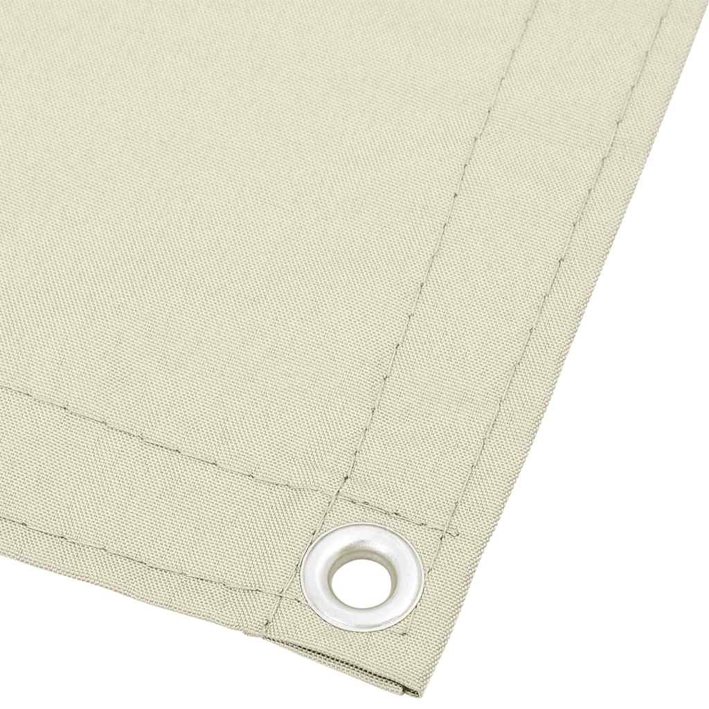 altanafskærmning 90x1000 cm 100 % polyester cremefarvet