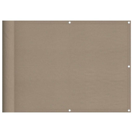 altanafskærmning 75x800 cm 100 % polyester gråbrun
