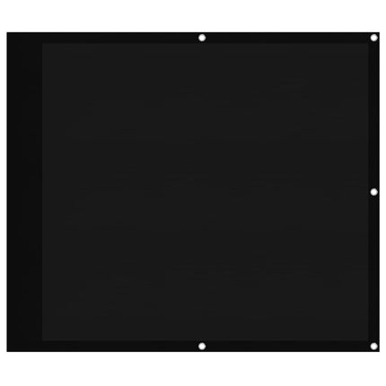 altanafskærmning 90x800 cm 100 % polyester sort