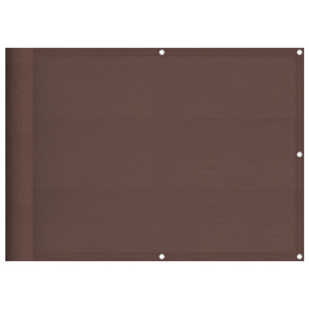 altanafskærmning 75x1000 cm 100 % polyester brun