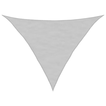 solsejl 2,5x2,5x3,5 m 100 % polyesterstof lysegrå