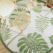 udendørs gulvtæppe ARAKIL Ø200 cm PP grøn