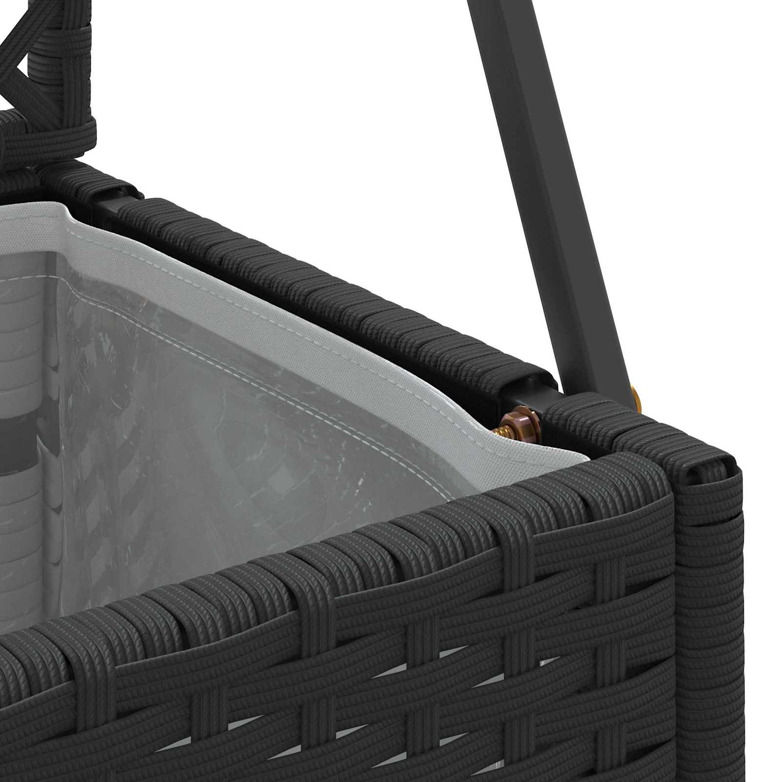 Have Blomsterkrukke Sort 70 x 30 x 135 cm Metal