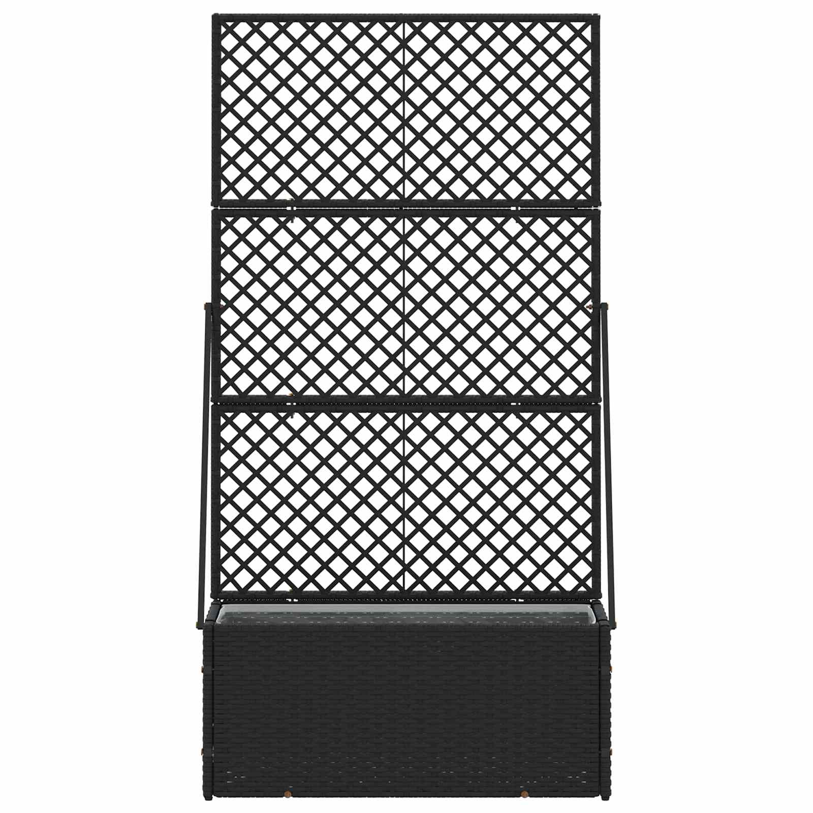 Have Blomsterkrukke Sort 70 x 30 x 135 cm Metal