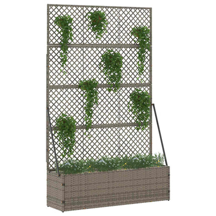 Have Trellis Planter Grå 105 x 30 x 170 cm Metal