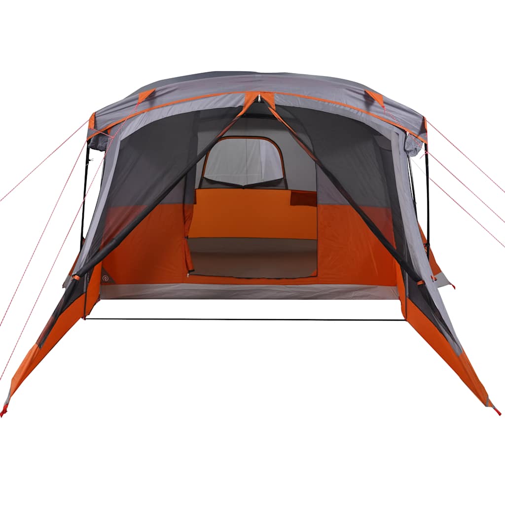 4-personers campingtelt med fortelt vandtæt orange