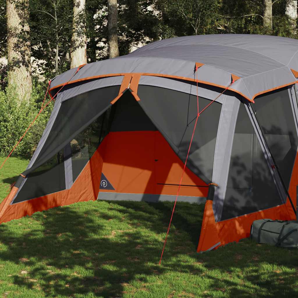 4-personers campingtelt med fortelt - vandafvisende, orange