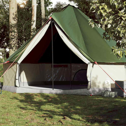 10-personers campingtelt vandtæt grøn