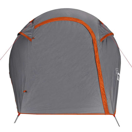 3-personers campingtelt vandtæt grå og orange