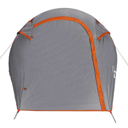 2-personers campingtelt vandtæt grå og orange