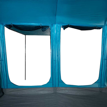 10-personers campingtelt vandtæt blå
