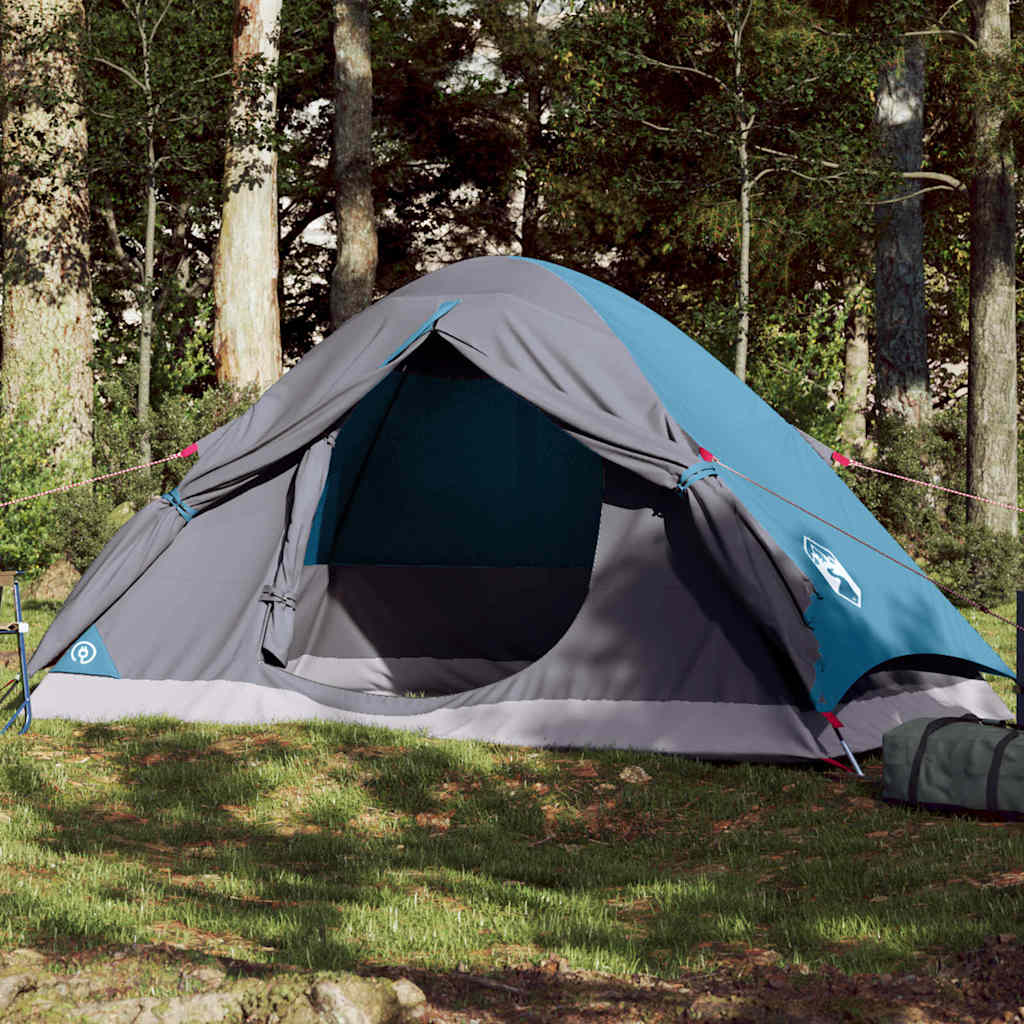2-personers kuppeltelt - vandafvisende campingtelt, blå