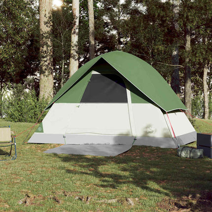 3-personers campingtelt vandtæt kuppel grøn
