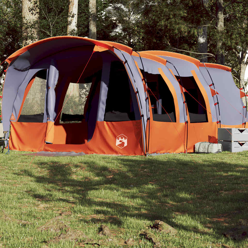 8-personers familietelt vandtæt tunneltelt grå