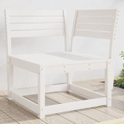 hjørnemodul til havesofa 73x73x78 cm massivt fyrretræ hvid