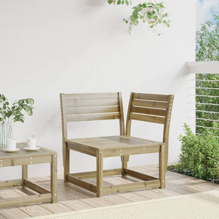 hjørnemodul til havesofa 73x73x78 cm imprægneret fyrretræ
