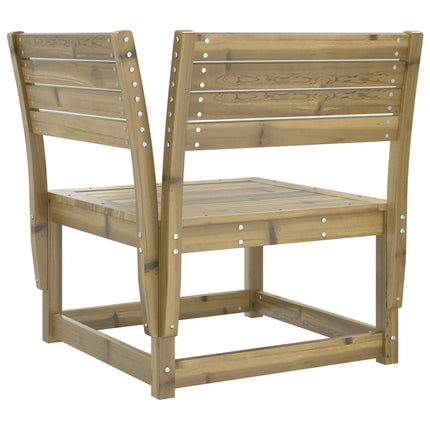 hjørnemodul til havesofa 73x73x78 cm imprægneret fyrretræ