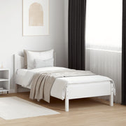 sengeramme uden madras 90x200 cm massivt fyrretræ hvid