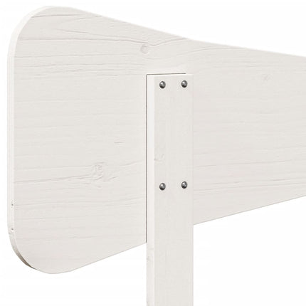 sengegavl 180 cm massivt fyrretræ hvid