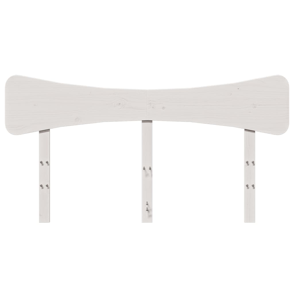 sengegavl 160 cm massivt fyrretræ hvid