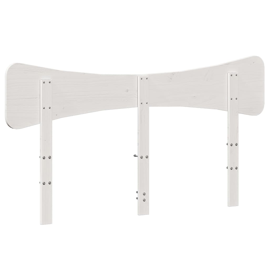 sengegavl 160 cm massivt fyrretræ hvid