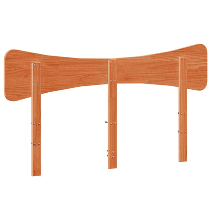 sengegavl 150 cm massivt fyrretræ gyldenbrun