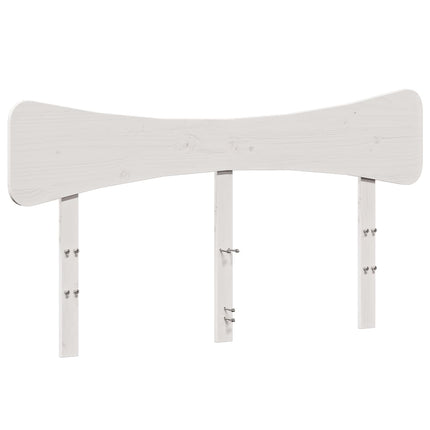 sengegavl 140 cm massivt fyrretræ hvid
