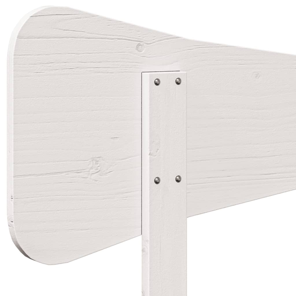 sengegavl 135 cm massivt fyrretræ hvid