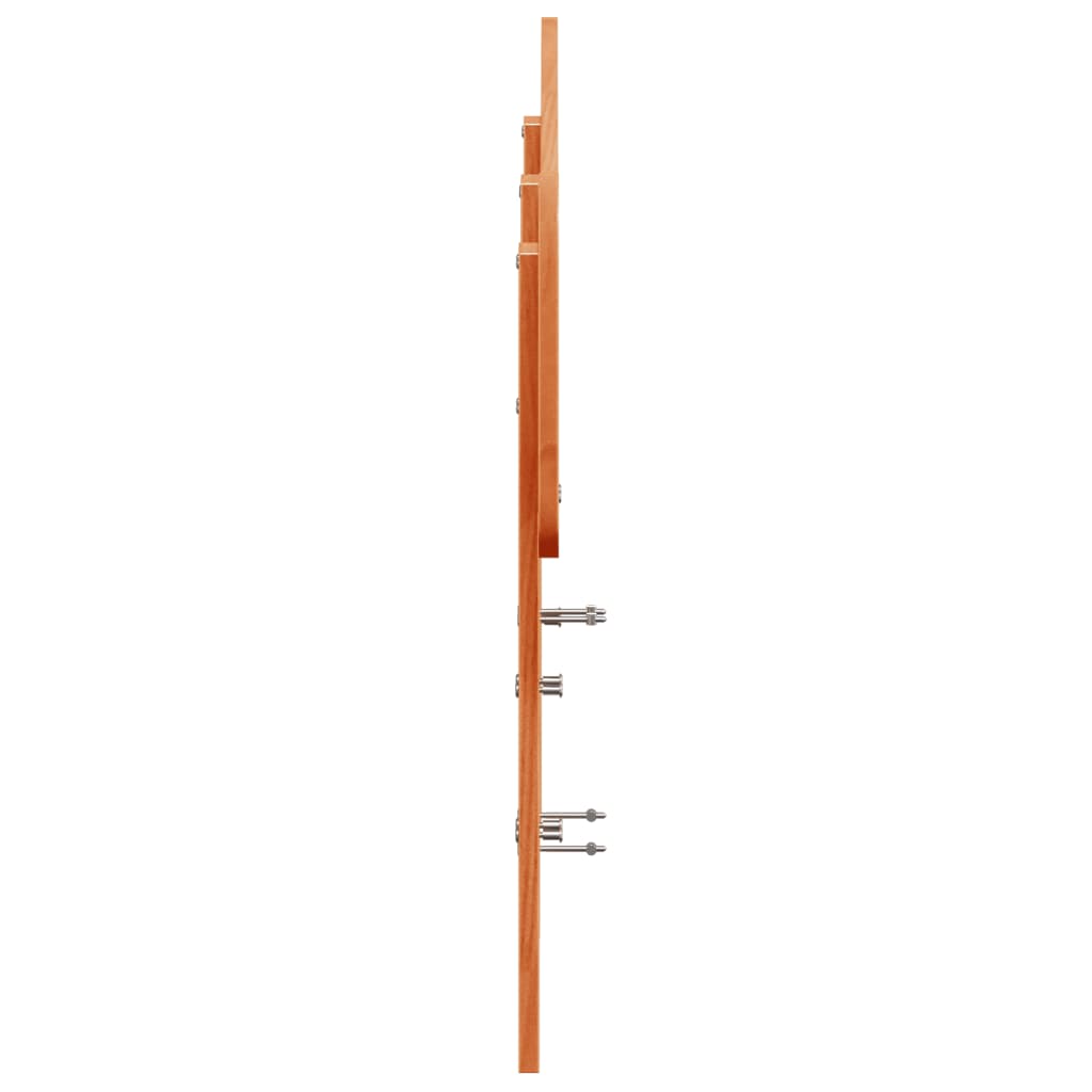 sengegavl 135 cm massivt fyrretræ gyldenbrun