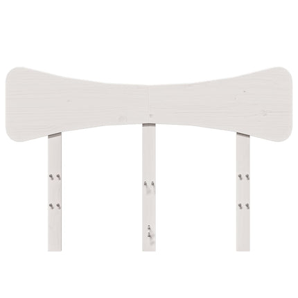 sengegavl 120 cm massivt fyrretræ hvid