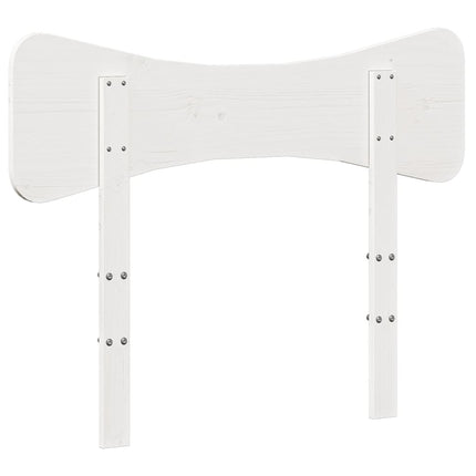 sengegavl 100 cm massivt fyrretræ hvid
