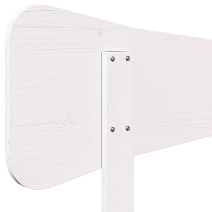 sengegavl 100 cm massivt fyrretræ hvid