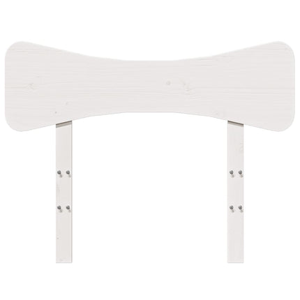 sengegavl 90 cm massivt fyrretræ hvid