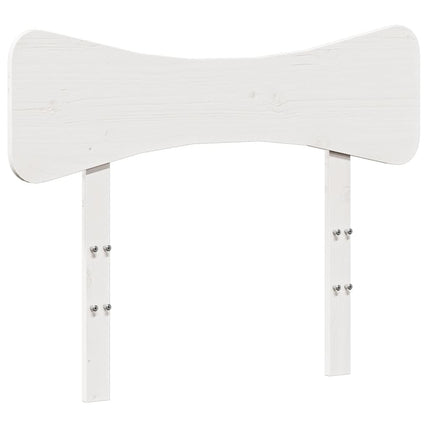 sengegavl 75 cm massivt fyrretræ hvid