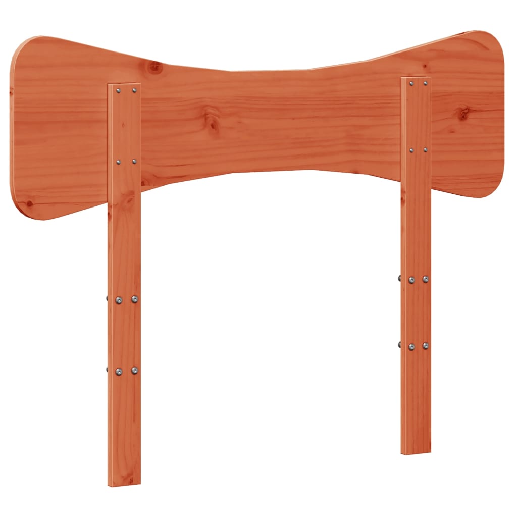 sengegavl 75 cm massivt fyrretræ gyldenbrun