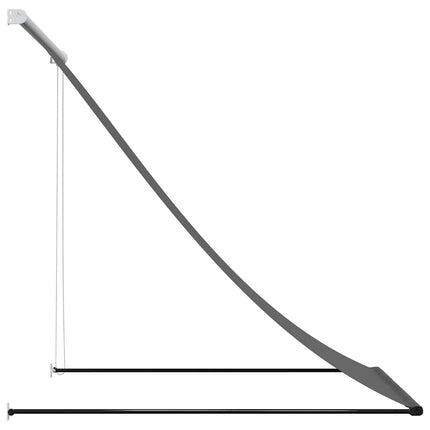 markise 100x150 cm sammenrullelig stof og stål antracitgrå