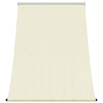 markise 100x150 cm sammenrullelig stof og stål cremefarvet