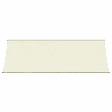 markise 350x150 cm sammenrullelig stof og stål cremefarvet