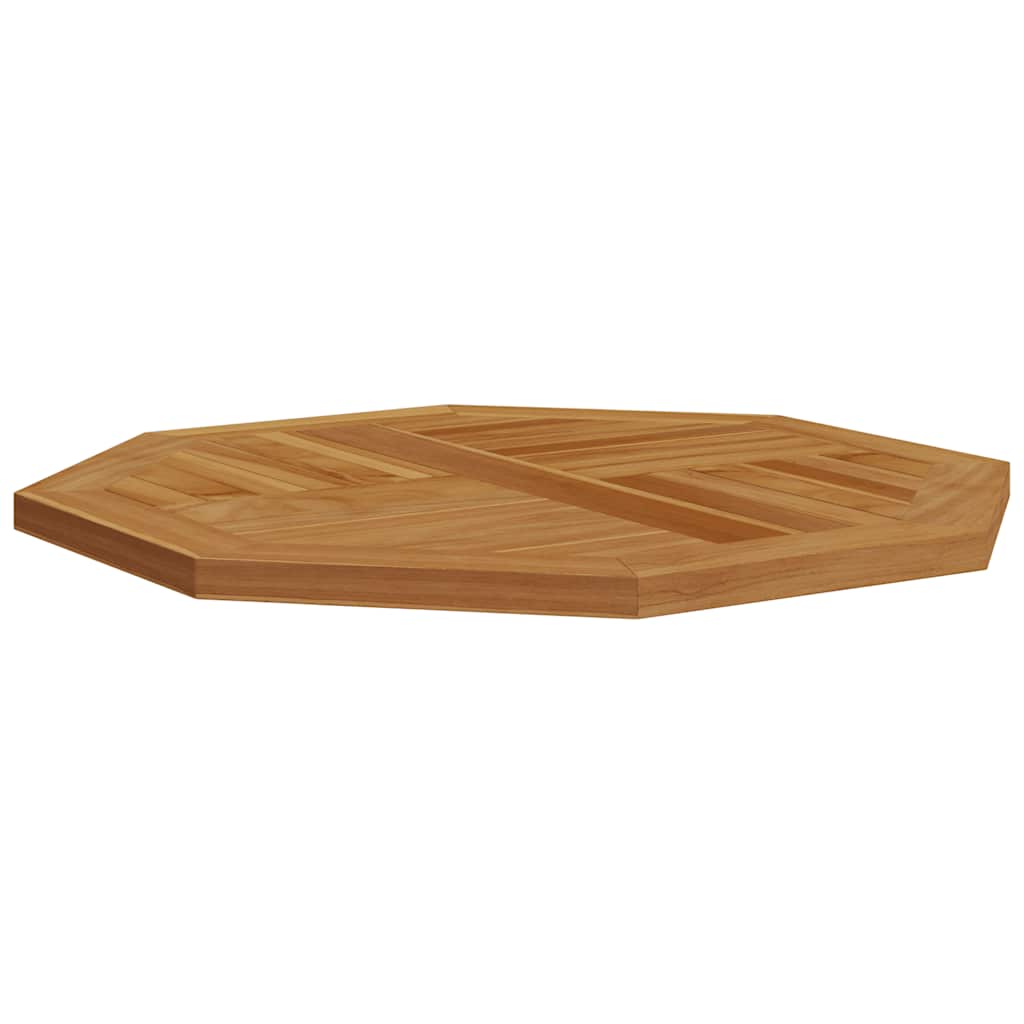 bordplade 60x60x2,5 cm ottekantet massivt teaktræ