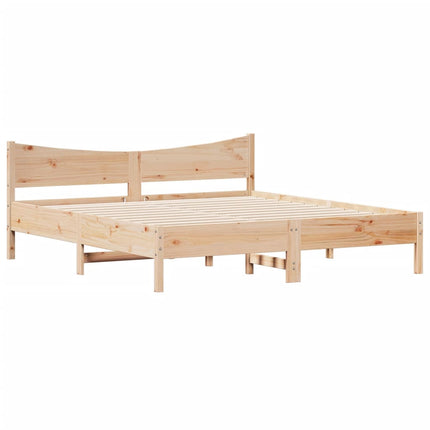sengeramme uden madras 180x200 cm massivt fyrretræ