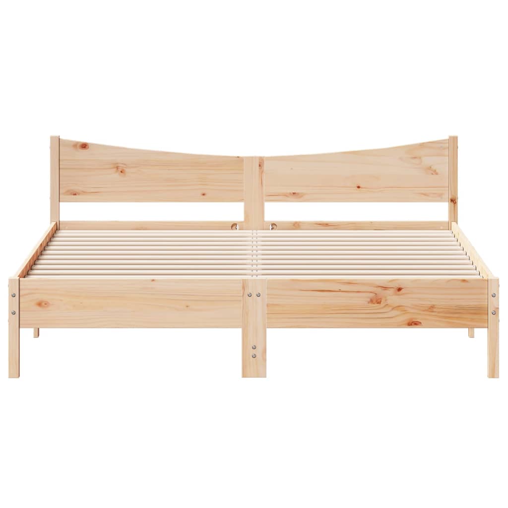 sengeramme uden madras 180x200 cm massivt fyrretræ