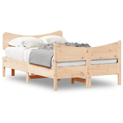 sengeramme uden madras 120x190 cm massivt fyrretræ