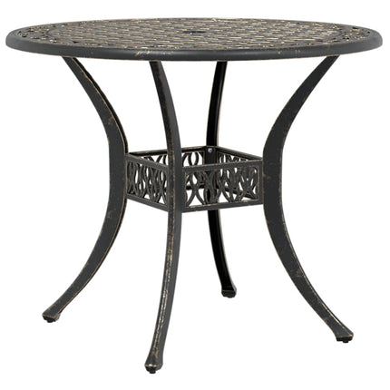 bistrosæt 3 dele støbt aluminium bronzefarvet