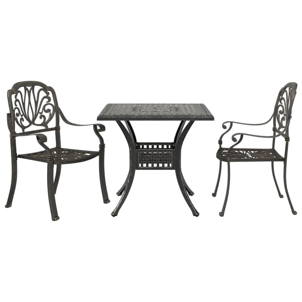 bistrost 3 dele stbt aluminium bronzefarvet