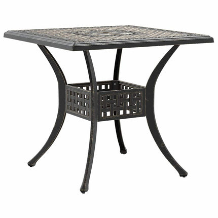 bistrosæt 3 dele støbt aluminium bronzefarvet