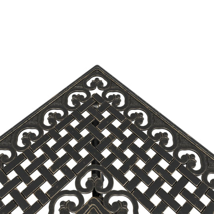 bistrosæt 3 dele støbt aluminium bronzefarvet