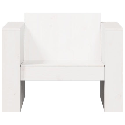 sofastol til haven 70x60x62 cm massivt fyrretræ hvid